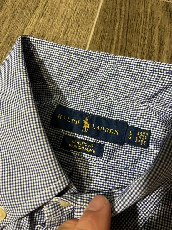 Lot Of 2 Polo Ralph Lauren Classic Fit Performance Button Shirts Mens Large - Picture 4 of 14